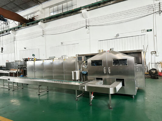Automatische Eiswaffel-Produktionslinie für kommerzielle Anwendungen, geeignet für die Herstellung verschiedener Waffelgrößen