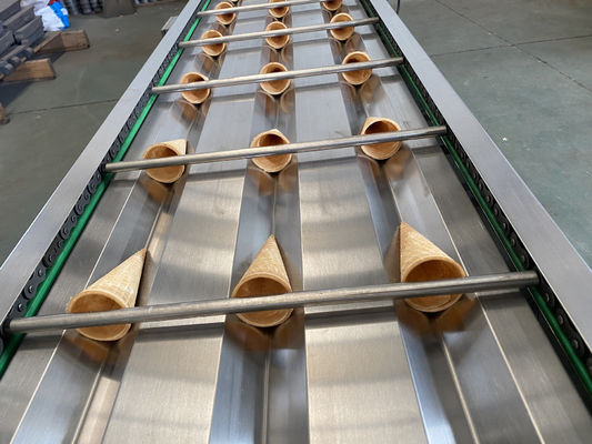 Qualität Gepolsterte 5000pcs/H Industrie Eiscreme Wafer Kegelmachine Fabrik