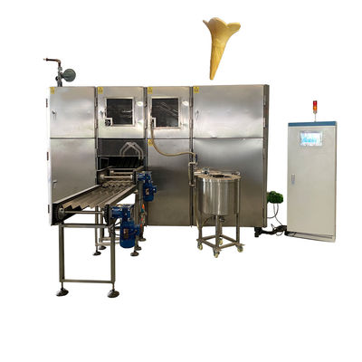 Qualität 2.25KW vollautomatische Wafer-Kegel-Machmaschine Stahlstruktur Fabrik